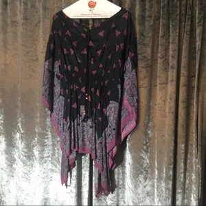 Free People Butterfly Sleeve Top M
